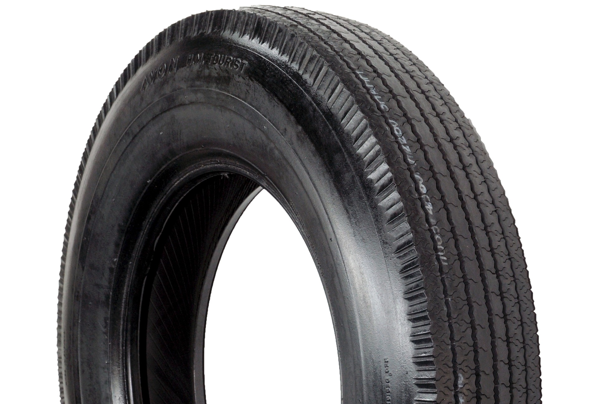 The crossply tubed Avon Tourist type is designed for vehicles maintained by the enthusiast.